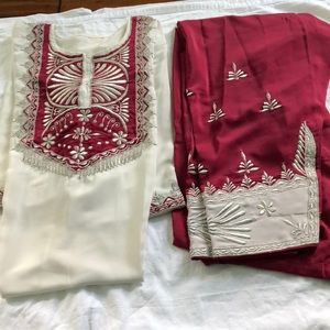 Indian/Pakistani Tunic Salwar Kameez pant suit